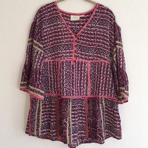 NWOT Maeve bell sleeve v neck tunic top